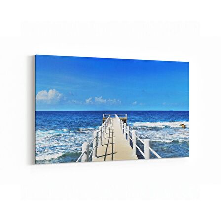 Olla 16426Y Kumsal / Sahil Görseli Yatay Kanvas Tablo (Ölçü: 70X50)