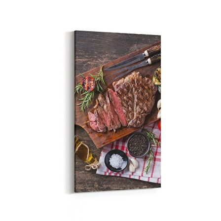 Olla 15284DD Gıda Görseli Dikey Dar Kanvas Tablo (Ölçü: 40X80)