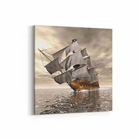 Olla 12284K Araç Görseli Kare Kanvas Tablo (Ölçü: 30X30)