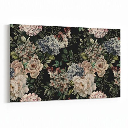 Olla 11776Y Çiçek Görseli Yatay Kanvas Tablo (Ölçü: 150X100)