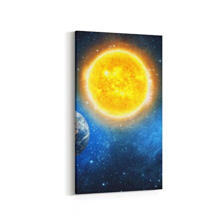 Olla 17674DD Uzay Görseli Dikey Dar Kanvas Tablo (Ölçü: 30X60)