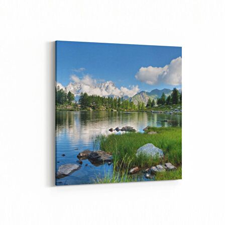 Olla 14430K Doğa / Manzara Görseli Kare Kanvas Tablo (Ölçü: 30X30)