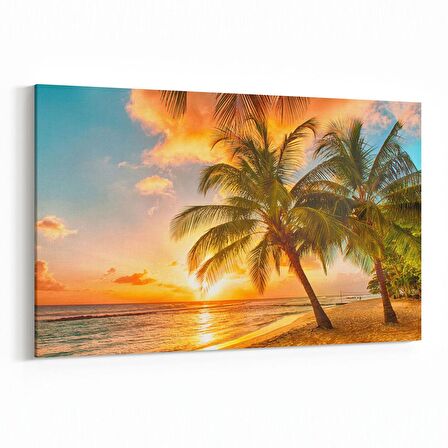 Olla 15992Y Günbatımı Görseli Yatay Kanvas Tablo (Ölçü: 120X80)