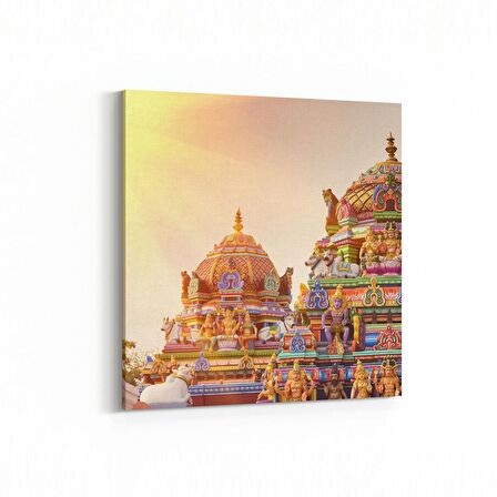 Olla 18664K4 Yapı Görseli Kare 4'lü Kanvas Tablo (Ölçü: 145X145)