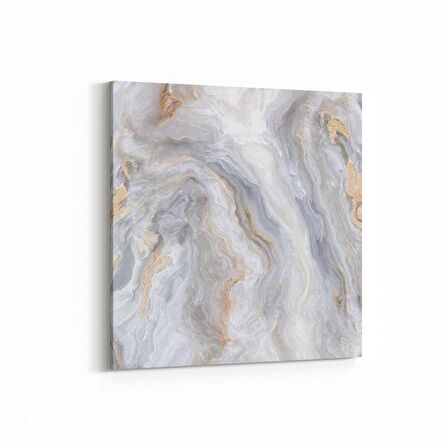 Olla 16649K Mermer Desen Görsel Kare Kanvas Tablo (Ölçü: 100X100)
