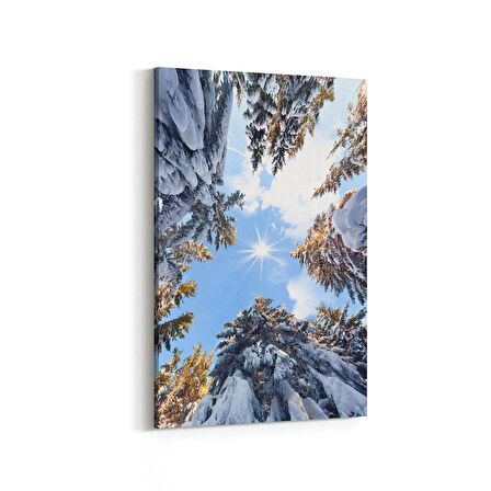 Olla 10488D Ağaç Görseli Dikey Kanvas Tablo (Ölçü: 20X30)