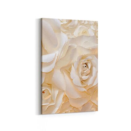 Olla 11582D Çiçek Görseli Dikey Kanvas Tablo (Ölçü: 80X120)
