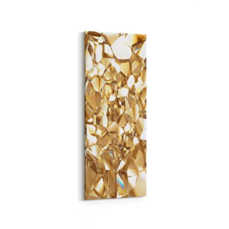 Olla 10089DI Abstract Görsel Dikey İnce Kanvas Tablo (Ölçü: 40X120)