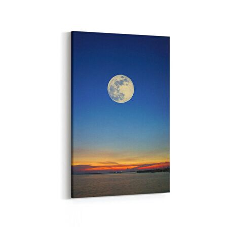 Olla 16102D Günbatımı Görseli Dikey Kanvas Tablo (Ölçü: 100X150)