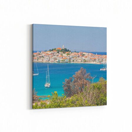 Olla 17932K Yapı Görseli Kare Kanvas Tablo (Ölçü: 25X25)