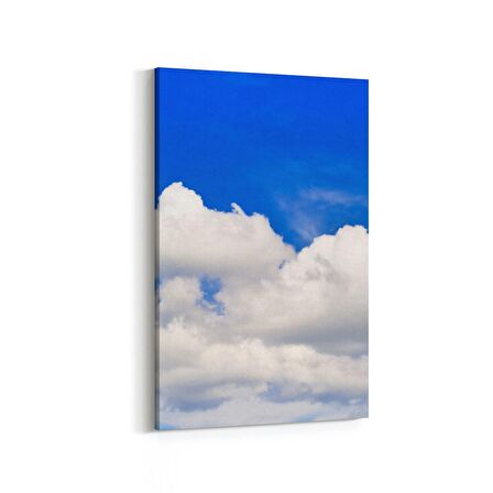 Olla 15386D Gökyüzü Bulut Görseli  Dikey Kanvas Tablo (Ölçü: 60X90)