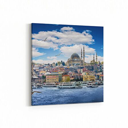 Olla 18466K Yapı Görseli Kare Kanvas Tablo (Ölçü: 25X25)