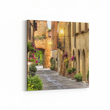 Olla 18679K4 Yapı Görseli Kare 4'lü Kanvas Tablo (Ölçü: 105X105)