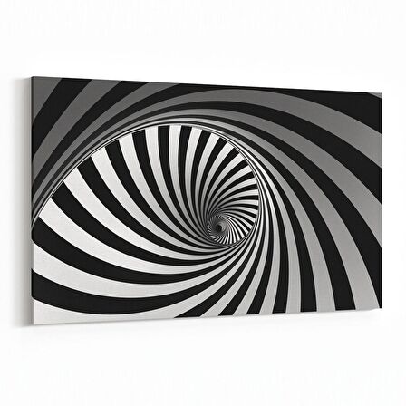 Olla 10266Y Abstract Girdap Görsel Yatay Kanvas Tablo (Ölçü: 150X100)