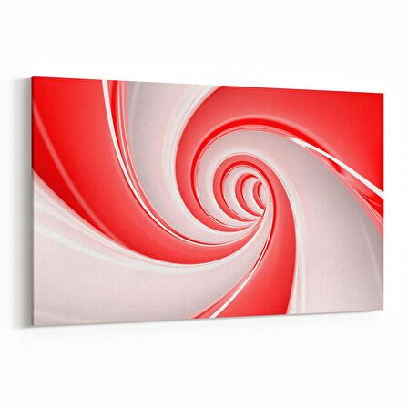 Olla 10271Y Abstract Girdap Görsel Yatay Kanvas Tablo (Ölçü: 30X20)