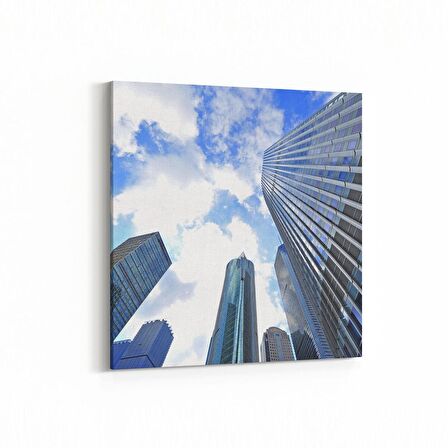 Olla 18582K Yapı Görseli Kare Kanvas Tablo (Ölçü: 25X25)