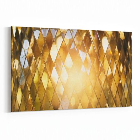 Olla 10039Y Abstract 3 Boyut Görsel Yatay Kanvas Tablo (Ölçü: 90X60)