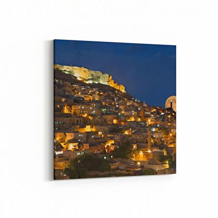 Olla 18210K Yapı Görseli Kare Kanvas Tablo (Ölçü: 25X25)