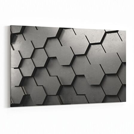 Olla 10026Y Abstract 3 Boyut Görsel Yatay Kanvas Tablo (Ölçü: 70X50)