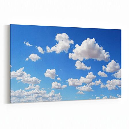 Olla 15727Y Gökyüzü Bulut Görseli  Yatay Kanvas Tablo (Ölçü: 45X30)