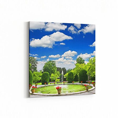 Olla 18963K Yapı Görseli Kare Kanvas Tablo (Ölçü: 25X25)