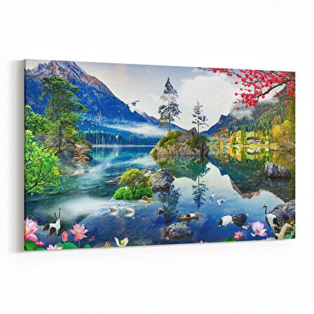 Olla 13389Y Doğa / Manzara Görseli Yatay Kanvas Tablo (Ölçü: 150X100)