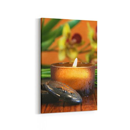 Olla 17073D Spa / Masaj Görseli Dikey Kanvas Tablo (Ölçü: 70X105)