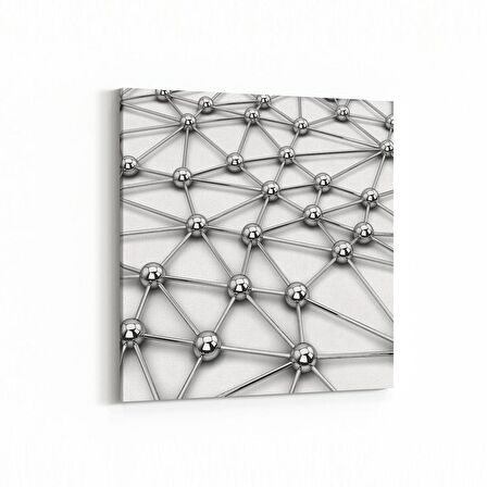 Olla 10328K Abstract Görsel Kare Kanvas Tablo (Ölçü: 25X25)