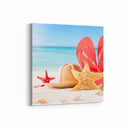 Olla 12919K Deniz / Okyanus Görseli Kare Kanvas Tablo (Ölçü: 30X30)