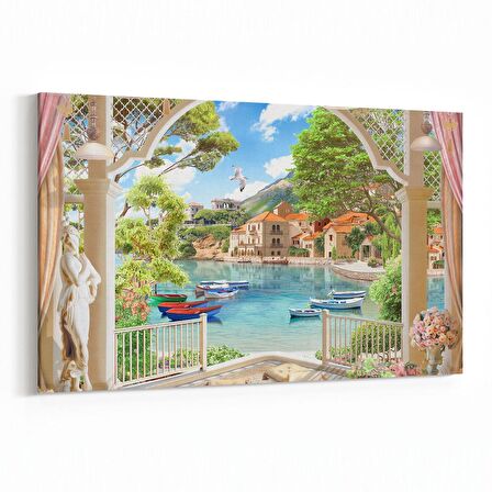 Olla 13934Y Doğa / Manzara Görseli Yatay Kanvas Tablo (Ölçü: 150X100)