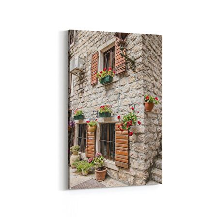 Olla 17965D Yapı Görseli Dikey Kanvas Tablo (Ölçü: 100X150)