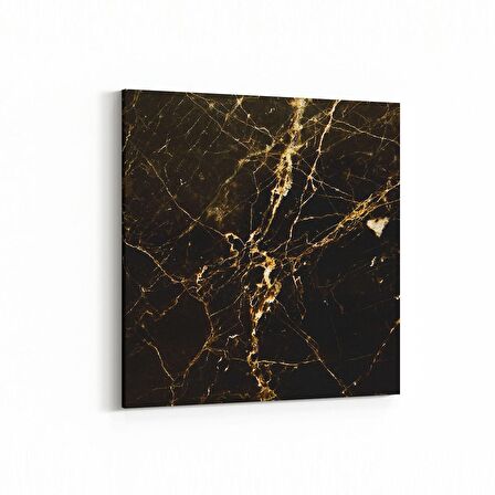 Olla 16719K Mermer Desen Görsel Kare Kanvas Tablo (Ölçü: 30X30)