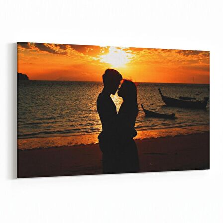 Olla 15948Y Günbatımı Görseli Yatay Kanvas Tablo (Ölçü: 45X30)