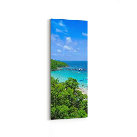 Olla 14381DI Doğa / Manzara Görseli Dikey İnce Kanvas Tablo (Ölçü: 40X120)