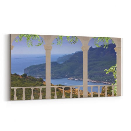 Olla 13782YD Doğa / Manzara Görseli Yatay Dar Kanvas Tablo (Ölçü: 60X30)