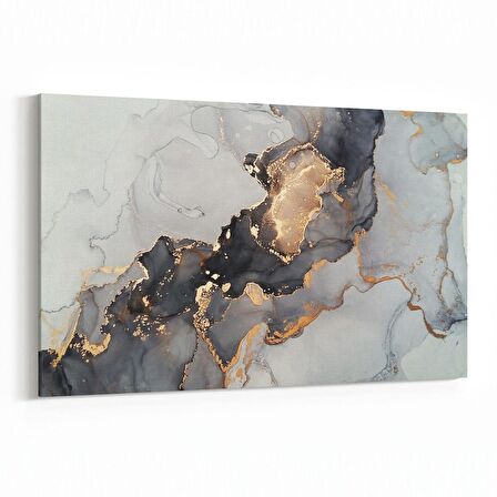 Olla 16679Y Mermer Desen Görsel Yatay Kanvas Tablo (Ölçü: 45X30)
