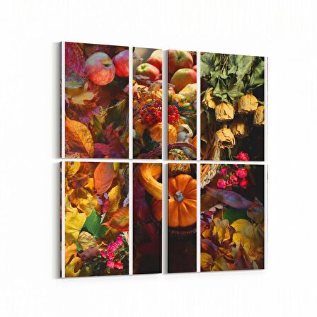 Olla 15109K4 Gıda Görseli Kare 4'lü Kanvas Tablo (Ölçü: 145X145)