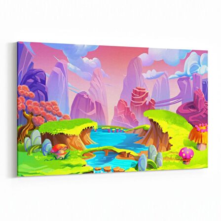 Olla 12785Y Çocuk Odası Görseli Yatay Kanvas Tablo (Ölçü: 30X20)