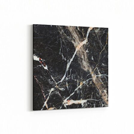 Olla 16731K Mermer Desen Görsel Kare Kanvas Tablo (Ölçü: 25X25)