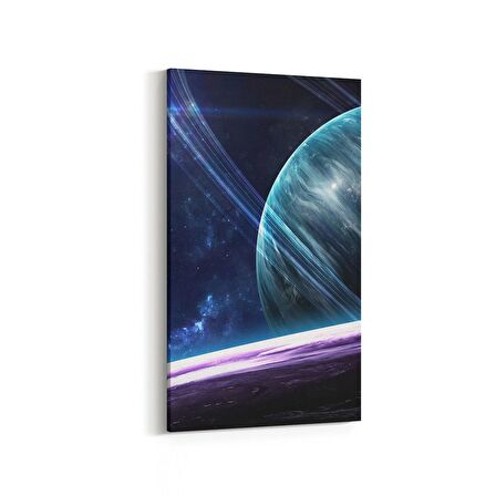 Olla 17653DD Uzay Görseli Dikey Dar Kanvas Tablo (Ölçü: 30X60)
