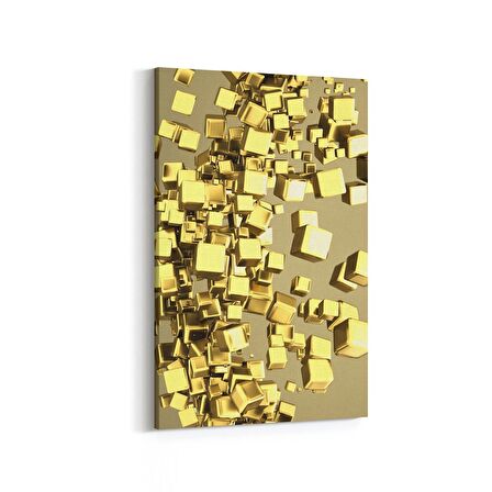 Olla 10211D Abstract Görsel Dikey Kanvas Tablo (Ölçü: 100X150)