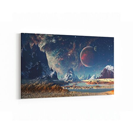Olla 17626Y Uzay Görseli Yatay Kanvas Tablo (Ölçü: 30X20)