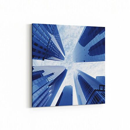 Olla 18027K Yapı Görseli Kare Kanvas Tablo (Ölçü: 100X100)