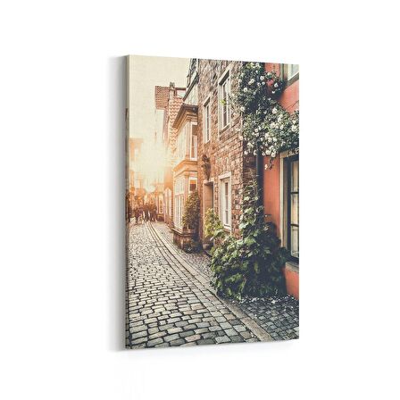 Olla 18286D Yapı Görseli Dikey Kanvas Tablo (Ölçü: 80X120)