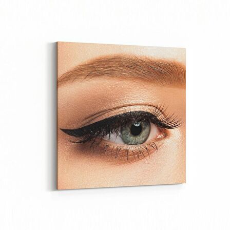 Olla 16324K Kuaför / Berber Görseli Kare Kanvas Tablo (Ölçü: 30X30)