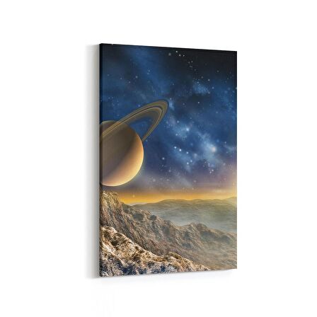 Olla 17672D Uzay Görseli Dikey Kanvas Tablo (Ölçü: 100X150)