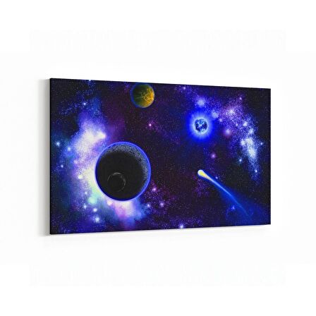Olla 17635Y Uzay Görseli Yatay Kanvas Tablo (Ölçü: 30X20)