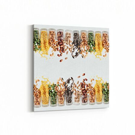 Olla 15000K Gıda Görseli Kare Kanvas Tablo (Ölçü: 25X25)