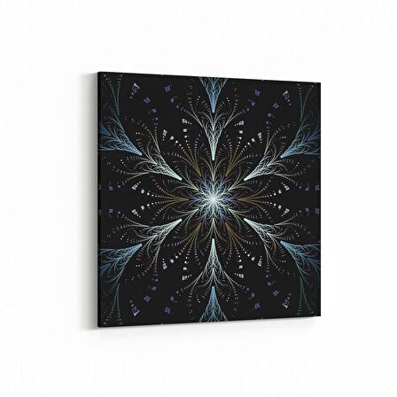 Olla 10383K Abstract Görsel Kare Kanvas Tablo (Ölçü: 25X25)