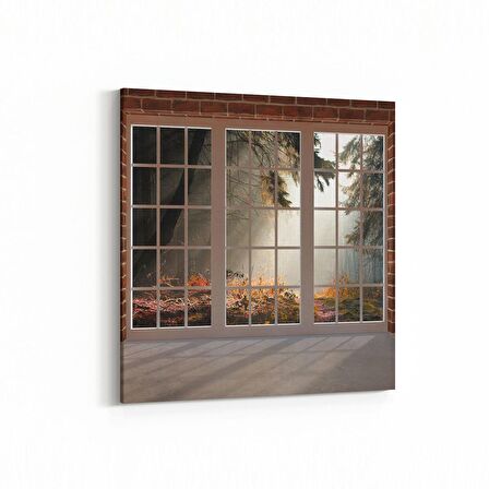 Olla 18155K Yapı Görseli Kare Kanvas Tablo (Ölçü: 25X25)